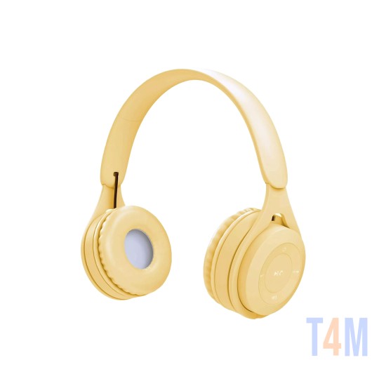 BLUETOOTH HEADPHONE WIRELESS Y08 YELLOW